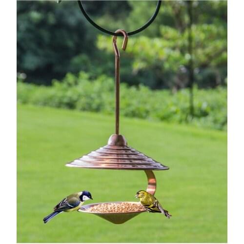 European style wild bird feeder Outdoor bird feeders food container