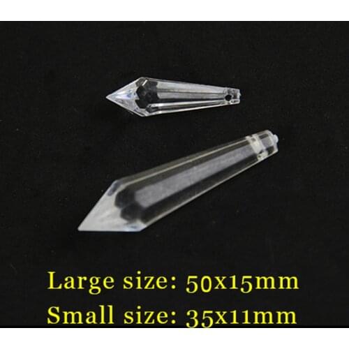 Acrylic Plastic Crystal Clear Beads Garland Teardrop, Hanging Curtain For Wedding Party Decoration DIY With 2mm hole