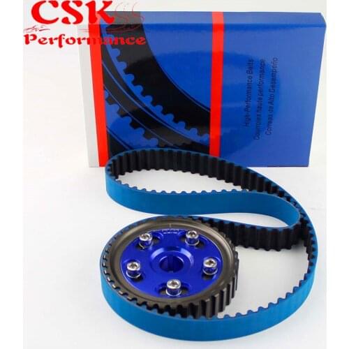 Racing Timing Belt + Adjustable Cam Gear Kit Fits For Civic D16 D16Z D16Y 92-00 Blue/Red/Purple