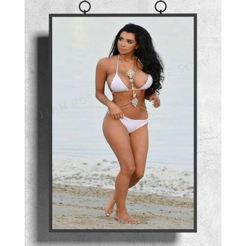 H037 Chloe Khan Hot Model 05 Wall Sticker Silk Poster Art Home Decoration