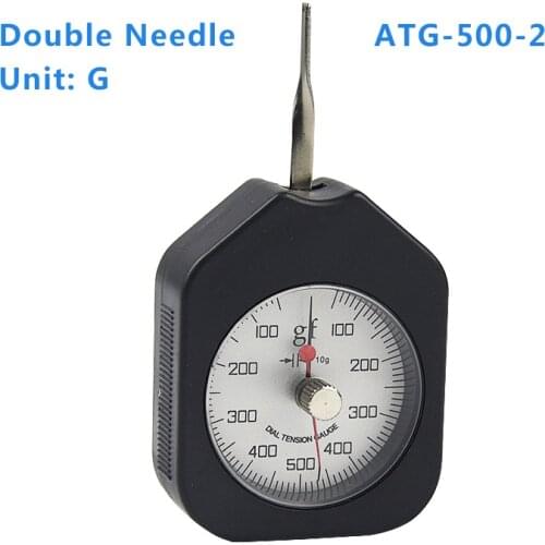 ATG-500-2 Dial Tension Meter Analog Force Gauge Double Pointer Force Tools