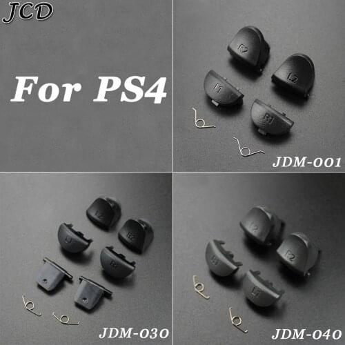 JCD L1 R1+L2 R2 Trigger Gamepad Button + springs Replacement parts for For Sony PlayStation 4 PS4 JDM 001 011 030 040 Controller