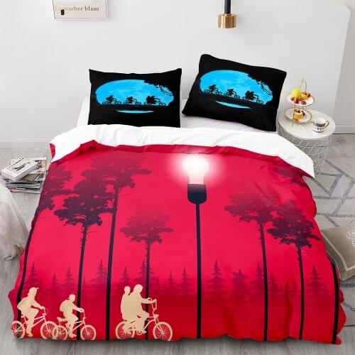 Stranger Things Bedding Set Single Twin Full Queen King Size Stranger Things Bed Set Childrens Kid Bedroom Duvetcover Sets 010