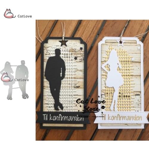 Man And Woman Metal Cutting Dies Stencils For DIY Scrapbooking Paper Card Decorative Craft Dies Embossing Die Cuts New 2019