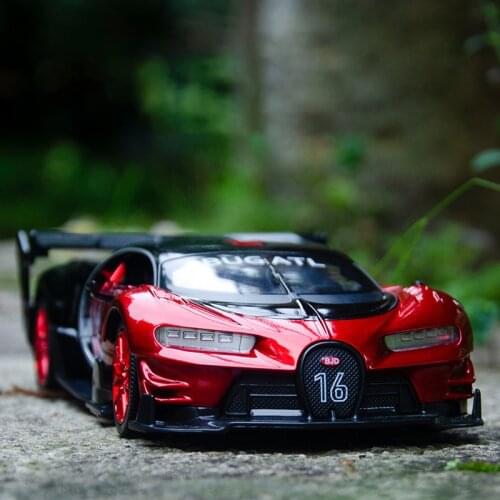 1:24 Toy Car Bugatti VISION GT Metal Alloy Car Diecasts & Toy Vehicles Car Model Miniature Scale Collection Gifts For Children