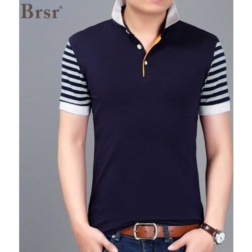 Spring And Autumn New Mens Short-sleeved Lapel Striped Polo Shirt Slim Trend Tshirt Streetwear Large Size 5XL Oversized T-shirt
