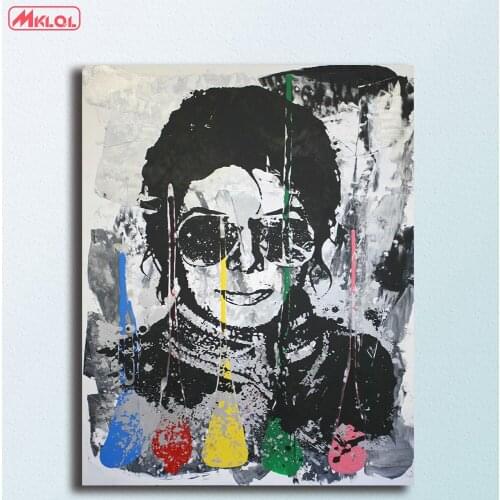 Large size wall art Michael Jackson Canvas Painting For Living Room Home Decoration Oil Painting On Canvas Wall Painting