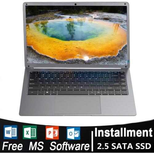 13.3 inch Intel J3455 Cheap Student Laptop Notebook 6G RAM 128GB 256GB 512GB 1TB SSD Laptop Windows 10 Intel Wifi Computer