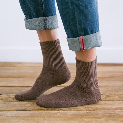Autumn And Winter Men Casual Thermal Thicken Line Socks Male Solid Colors Warm Breathable Durable Crew New Business Socks