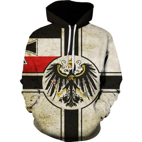Novelty Russian hoodies Sweatshirts Men Retro Eagle Russia Flag 3d Print Hooded Pullover Unisex Clothing Custom Oversized jacket