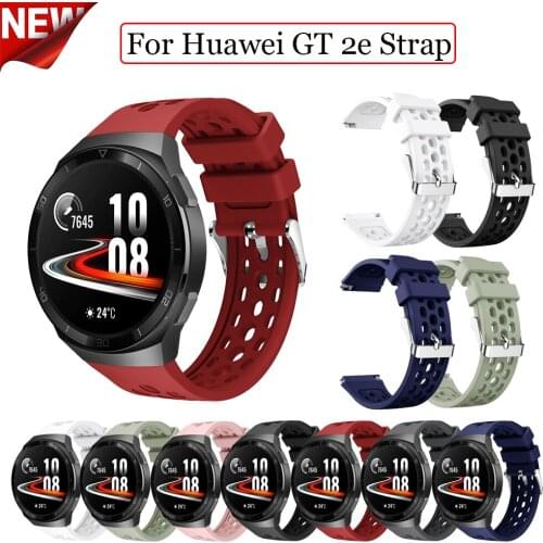 Official Sport Silicone Band Watch Strap For Huawei watch GT 2e SmartWatch band Replacement GT2e WristBand 22mm Bracelet belt