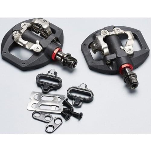 1 Pair MTB Mountain Road Bike Cleats Clipless Pedals Bicycle SPD Self-locking Pedal Replacement Cycling Kit