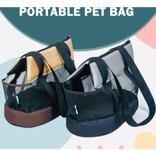 Portable Mesh Breathable Pets Carrier Handbag for Pets Outdoor Travel Puppy Kitten Bags S/L Summer Dog Cat Single Shoulder Bags