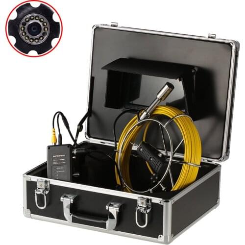 Push Rod 7"LCD Monitor 20m Cable Drain Sewer Pipe Line Inspection Camera System Used for Underground Pipe Inspection
