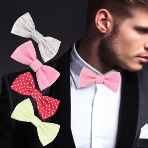 Multicolor Shining Sequin Dot Bowtie Neck Wear Bow Knot for Boy Girl Children Men Women Tuxedo Necktie Christmas Party Wedding