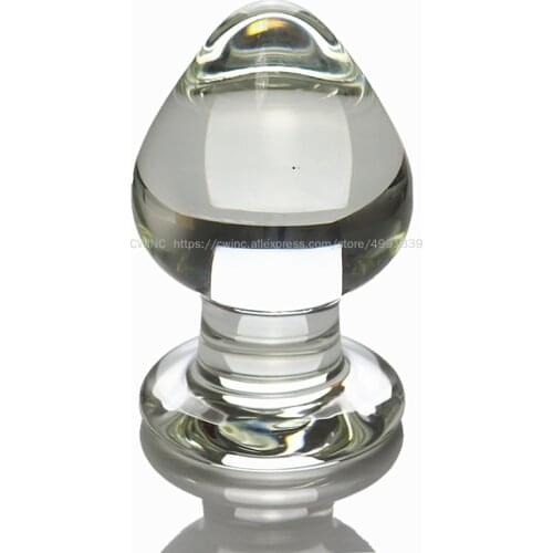 Adult Sex Toys Female Anal Masturbation G Point Orgasm Stick 4Cm Glass Anal Plug Sex Supplies