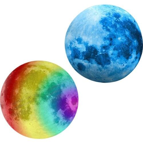 Luminous Moon Sticker Adhesive Glow in the Dark Art Decal Home Nursery Decor