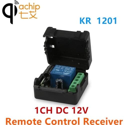 QIACHIP 433Mhz DC 12V Universal Wireless Remote Control Switch RF Receiver Relay For LED Light Electric Gate Car Garage Door