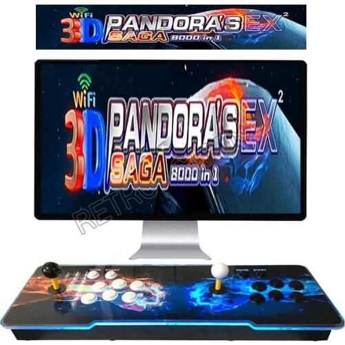 WIFI Arcade Console Pandora Box EX 8000 in 1 Support 3D game dedicated handle mode to restore the real game experience