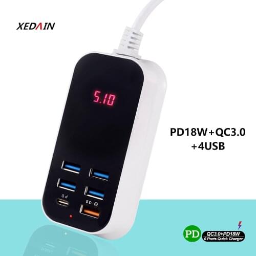 Quick Charge 3.0 Phone Charge EU/USA USB Mobile Phone Charger Cable QC3.0 Charger Fast Charging For iPhone Huawei Xiaomi Samsung