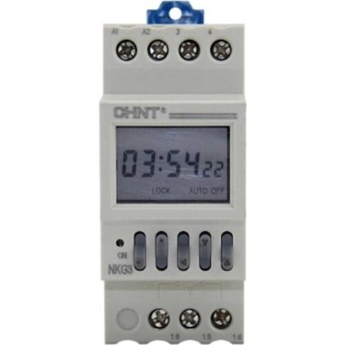 1PCS New Chint NKG3 Time Control Switch AC220V Brand Fee Shipping