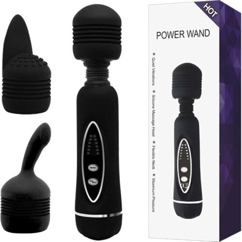 12-frequency Vibration Body Female Masturbating Products Powerful Massager AV Wand Vibrator Goods Sex Toys for Women Adult