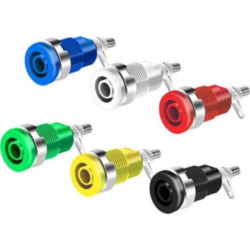 2PCS 4MM Binding Post Multimeter instrument Banana Socket High-voltage sheathed terminal Test Probe connector