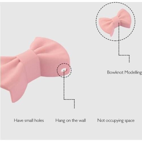 2pcs Bowknot Silicone Pot Holder Oven Mitts Pinch Grips Kitchen Tool Accessories