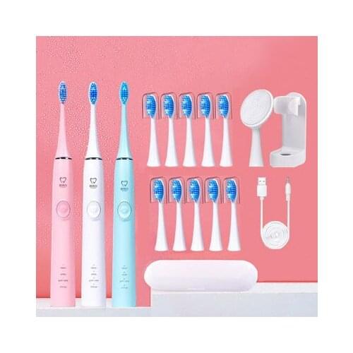 2021 Hot Sale Ultrasonic Sonic Rechargeable Smart Electronic Whitening Adult Timer Electric Toothbrush