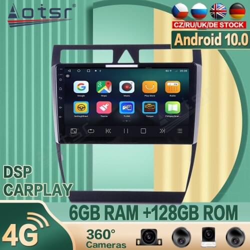 For Audi A6 C5 1997-2004 S6 2 1999+ Android Car radio Player GPS Navigation 360 camera Auto Stereo Multimedia Video DSP carplay