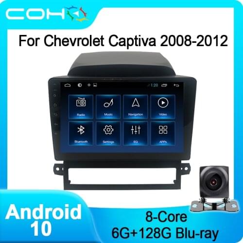 COHO For Chevrolet Captiva 2008-2012 Navigation Autoradio Car Multimedia Player Android 10.0 Octa Core 6+128G