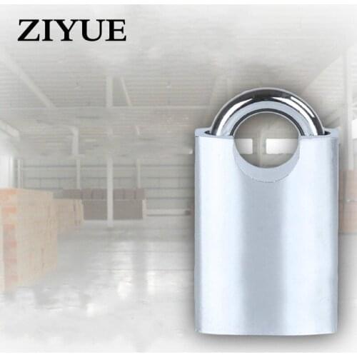 Free Shipping 40mm Leaves All The Warehouse Gate Beam Padlock Imitation Stainless Steel Padlock Anti Shear Anti Tamper Saw