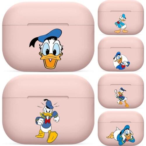Donald Duck For Airpods pro case Protective Bluetooth Wireless Earphone Cover For Air Pods airpod case air pod cases Pink