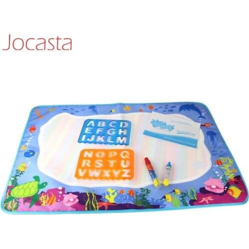 Baby Toys Water Drawing Mat Painting Board & 2 PCS Pen & 26 Letters Coloring Books for Kids Toys Children Doodle Toys 74x49CM
