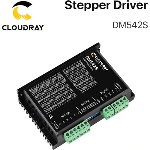 Cloudray 2-Phase Stepper Motor Driver DM542S Supply Voltage 18-50VDC Output 1.0-5.0A Current