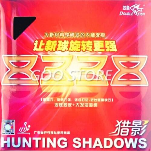 Double Fish Hunting Shadows 8338 Inner Power Table Tennis Rubber Pips-In UnSticky Quick Attack Loop Double Fish Ping Pong Sponge
