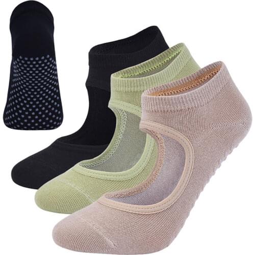 Breathable Sports Socks Yoga Dance High Quality Elastic Female Breathable Anti-friction Sock Yoga Socks Women Silicone Non Slip