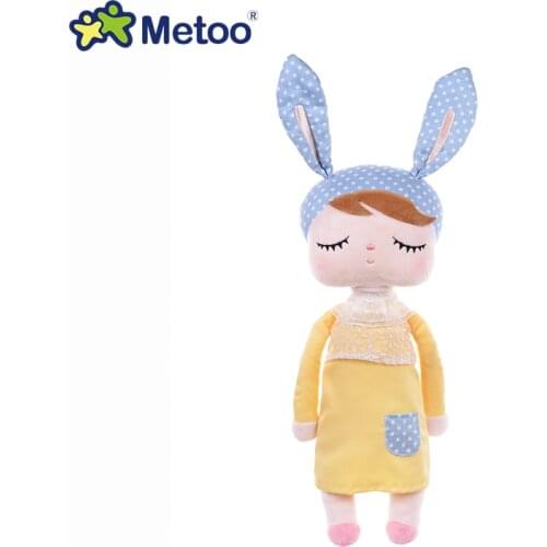 Metoo Angela Plush Dolls Baby Toy for Children Girl Kids Toys Gift Lace Bunny Rabbit Stuffed & Plush Animals Christmas Genuine