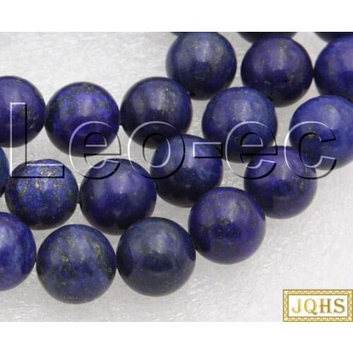 Natural 10mm Blue Lapis Lazuli Stone Loose Beads for Jewelry Making Strand 15" v1445