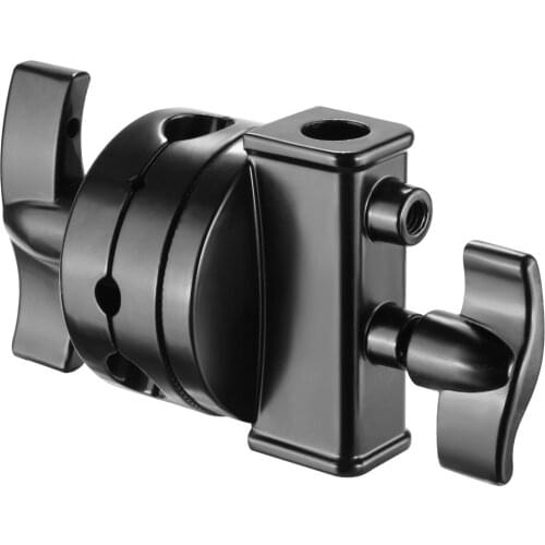 Neewer Multi Functional Heavy Duty 2.5-inch Grip Head Swivel Head Holder Mounting Adapter for Light Stand Extension Boom Arm