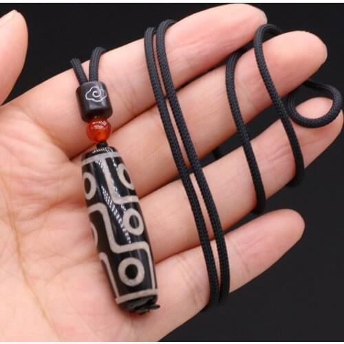 New Natural Stone Pendant Necklaces Tribal Symbol Energy Necklace Jewelry for Vintage Women Reiki Heal Gifts