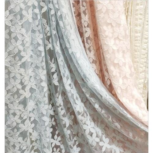 2021 summer new style lace fabric womens childrens clothing shirt lace fabric