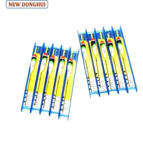 Newdonghui Fishing Float Set Winder Float Ready-Made Rig 5pcs/pack or 10pcs/pack Fishing Accessory Tackle 1.0G Buoyancy FR210007