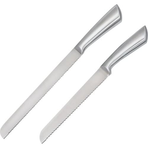 Jaswehome Serrated Bread Knife Food Grade Ultra-Sharp Stainless Steel Blade with Ergonomic Handle for All Types of Bread