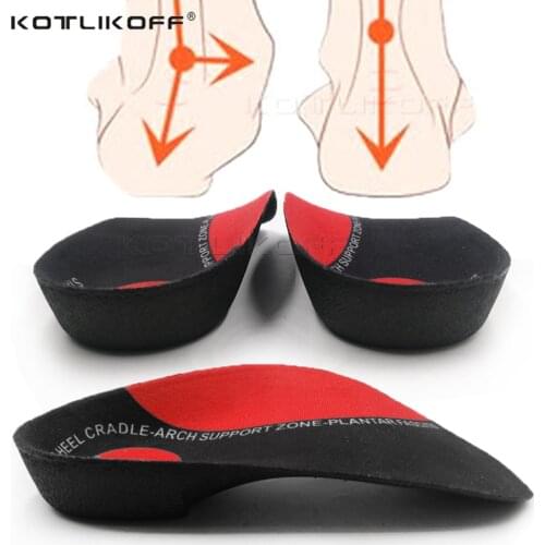 KOTLIKOFF EVA 3/4 Arch Support Flat Feet insoles Orthotic Inserts Orthopedic Shoes Insoles Heel Pain Plantar Fasciitis Unisex