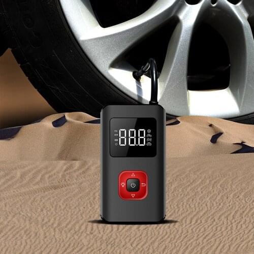 JCJX Portable car air compressor 12v with LED electric air pump inflator for car tyres motorcycle Bicycle and phone charging