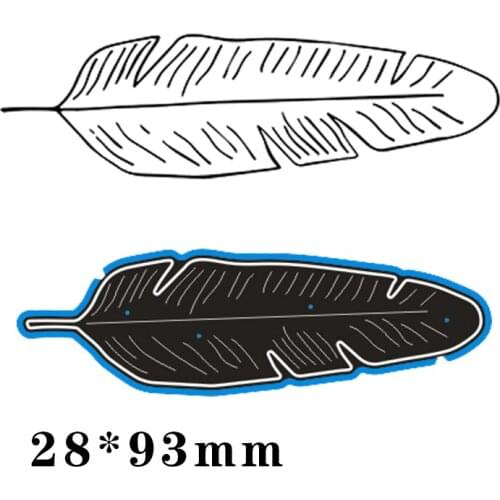 28*93mm LEAF Metal Cutting Dies and Stamps Stencil for DIY Scrapbooking Photo Album Embossing Paper Card