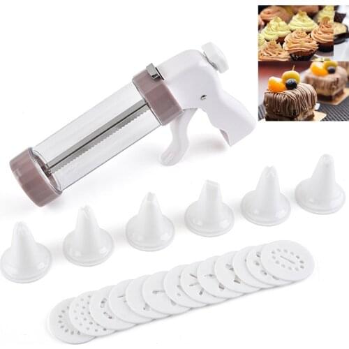 DIY Manual Cookie Press Maker Machine Gun Decorating Squeezing Machine for Making Churros Device for Fritters Cake Tools