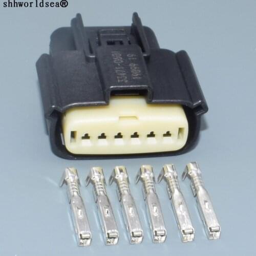 Shhworldsea for Molex 6 Pin/Way Automotive Plug Female Connector 33471-0601 For Ford Buick Chevrolet