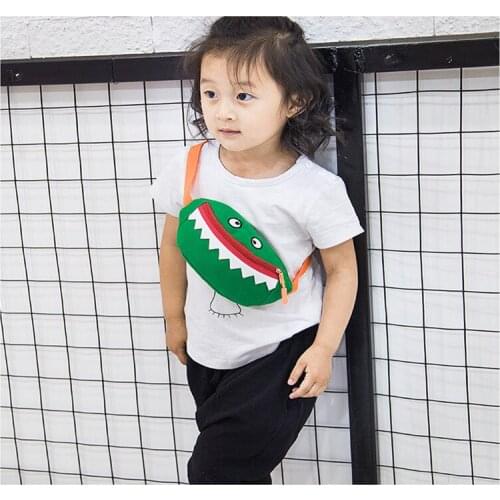 Cute Childrens Fanny Pack Girls Waist Bag Kids Toys Belt Gradient Color Anime Cartoon Coin Purse Travel Chest Bag